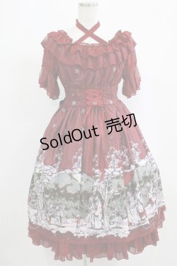 画像1: Heaven Iris（海外ロリータブランド） / The Wedding of Mrs. Foxワンピース S ワイン H-25-09-08-003-PU-OP-NS-ZH