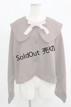 画像1: m petit by misako / サンリオキャラクターズコラボ マイメロディセーラーカーディガン 4L ブラウン H-25-09-08-032-LO-TO-NS-ZH