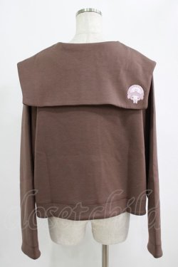 画像3: m petit by misako / サンリオキャラクターズコラボ マイメロディセーラーカーディガン 4L ブラウン H-25-09-08-032-LO-TO-NS-ZH