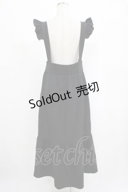 画像3: DearMyLoveRose / フリルサスペンダー付きマーメイドスカート LL ブラック H-25-09-08-036-EL-OP-NS-ZH