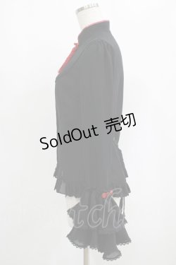 画像2: R-SERIES / チャイナブラウス M ブラック H-25-09-08-043-LO-BL-NS-ZH