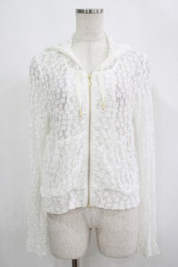 画像1: Fi.n.t / ミニフラワーレースパーカー Free OFFWHITE H-25-09-08-044-CA-TO-NS-ZH