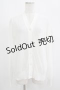 MARY QUANT / UVカットベーシックロゴ カーディガン M オフ H-25-09-08-045-PU-TO-NS-ZH