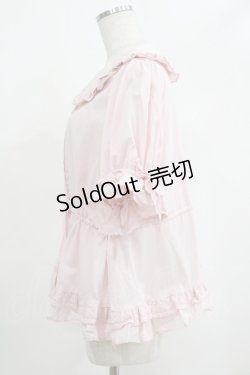 画像2: Chalmiere / クラシックコットンブラウス M ピンク H-25-09-08-048-PU-BL-NS-ZH