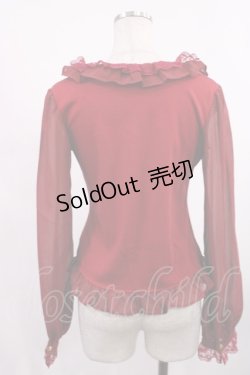 画像2: Angelic Pretty / Sweetリボンカットカーディガン Free レッド H-25-09-08-1029-AP-TO-NS-ZH