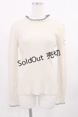 画像1: F&A / 配色使いリブニットプルオーバー Free IVORY H-25-09-08-1031-LO-TO-NS-ZT0911H