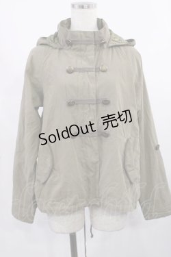 画像1: axes femme / レース使いフードブルゾン M カーキ H-25-09-08-1034-AX-JA-NS-ZH
