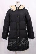 Franche Lippee / ロングダウンジャケット M ブラック H-25-09-08-1036-LO-JA-NS-ZH
