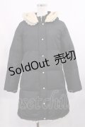 Franche Lippee / ロングダウンジャケット M ブラック H-25-09-08-1036-LO-JA-NS-ZT-C046