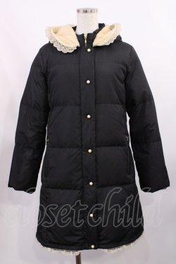 画像1: Franche Lippee / ロングダウンジャケット M ブラック H-25-09-08-1036-LO-JA-NS-ZH