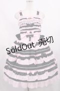 BABY,THE STARS SHINE BRIGHT / Bonbon Parfumジャンパースカート Free ブラック/ピンク H-25-09-08-1005-BA-OP-NS-ZH