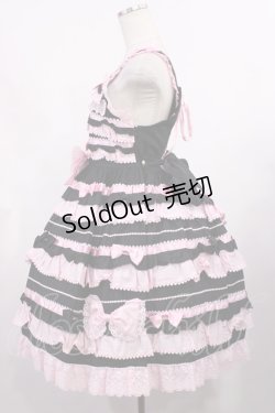 画像2: BABY,THE STARS SHINE BRIGHT / Bonbon Parfumジャンパースカート Free ブラック/ピンク H-25-09-08-1005-BA-OP-NS-ZH