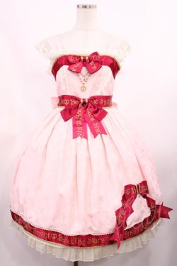 画像1: BABY,THE STARS SHINE BRIGHT / Favorite Ribbonジャンパースカート Free ピンク H-25-09-08-1008-BA-OP-NS-ZH