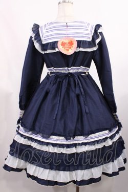画像3: BABY,THE STARS SHINE BRIGHT / Lumiere eclatanteフリルワンピース Free ネイビー H-25-09-08-1010-BA-OP-NS-ZH