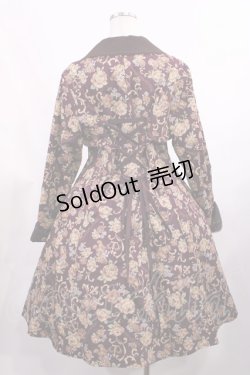 画像3: metamorphose / ゴブラン風くまちゃんコートワンピース サイズ1 ボルドー H-25-09-08-1012-ME-CO-NS-ZH