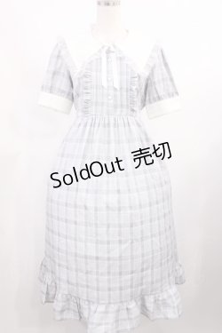 画像1: DearMyLove / シナモロールコラボ シナモロール学園ワンピース M/ロング丈 サックス H-25-09-08-1015-EL-OP-NS-ZH