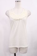 axes femme / バックモチーフレースタンク M 生成り H-25-09-08-1018-AX-TO-NS-ZH