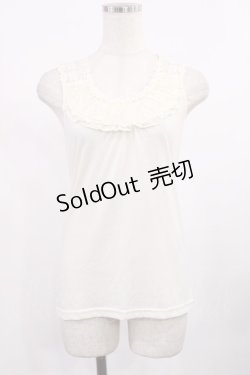 画像1: axes femme / バックモチーフレースタンク M 生成り H-25-09-08-1018-AX-TO-NS-ZH