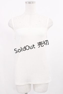 画像1: axes femme / 繊細レースタンク M 生成り H-25-09-08-1019-AX-TO-NS-ZH