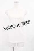 axes femme / バックモチーフレースタンク M 生成り H-25-09-08-1022-AX-TO-NS-ZH