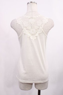 画像2: axes femme / バックモチーフレースタンク M 生成り H-25-09-08-1022-AX-TO-NS-ZH