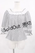 Angelic Pretty / Resortブラウス（ギンガム） free ブラック H-25-09-08-1028-AP-BL-NS-ZH
