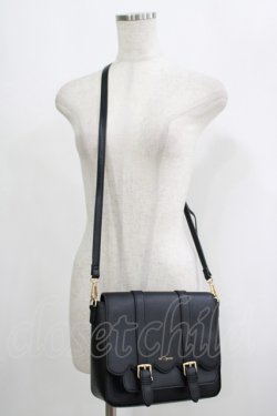 画像1: m petit by misako / AMスカラップショルダー  ブラック H-25-09-08-058-LO-BG-NS-ZH