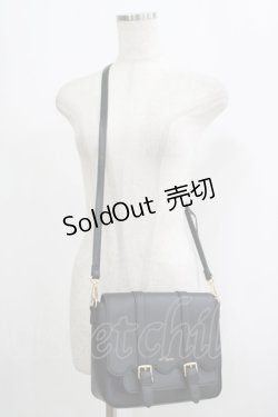 画像1: m petit by misako / AMスカラップショルダー  ブラック H-25-09-08-058-LO-BG-NS-ZH