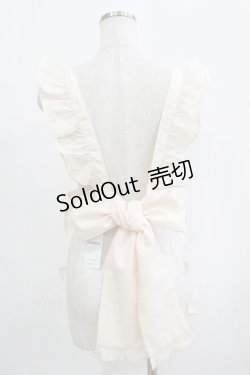 画像2: axes femme kawaii / クラシックベリー刺繍エプロン M 生成り H-25-09-08-063-AX-ZA-NS-ZH