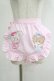 画像1: axes femme kawaii / mikkoコラボ刺繍エプロン  ピンク H-25-09-08-064-AX-SK-NS-ZH (1)