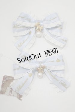 画像1: Amavel / Nostalgic Dreamin’ Carouselダブルリボンクリップ  サックス H-25-09-08-070-CA-AC-NS-ZH