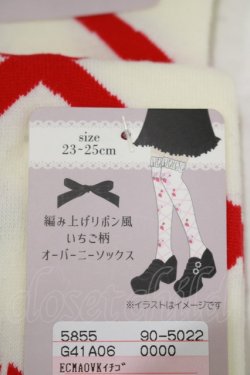 画像3: Lovely Tency / 眞白ありすコラボ/ECMAOVKイチゴ  オフ/レッド H-25-09-08-075-GO-ZA-NS-ZH
