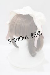 axes femme kawaii / ドットチュールフリルカチューシャ  ピンク H-25-09-08-076-AX-AC-NS-ZH