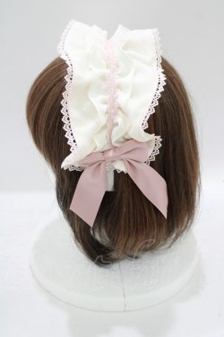 画像2: axes femme kawaii / ドットチュールフリルカチューシャ  ピンク H-25-09-08-076-AX-AC-NS-ZH
