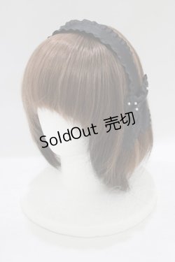 画像1: m petit by misako / AMPLリボンカチューシャ  ブラック H-25-09-08-077-LO-AC-NS-ZH