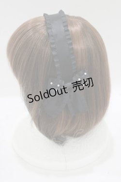 画像2: m petit by misako / AMPLリボンカチューシャ  ブラック H-25-09-08-077-LO-AC-NS-ZH