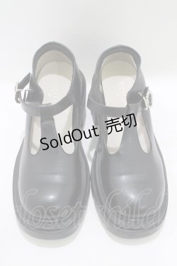 画像1: axes femme POETIQUE / Ｔ字ストラップシューズ  M(23.5cm) ブラック H-25-09-08-080-AX-SH-NS-ZH
