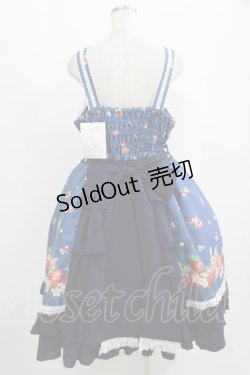 画像3: metamorphose / 【プラスサイズ】ストロベリーガーデンバッスルフリルジャンパースカート プラスサイズ ネイビー H-25-09-08-007-ME-OP-NS-ZH