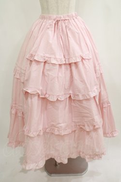 画像1: Chalmiere / クラシックコットンスカート M ピンク H-25-09-08-013-PU-SK-NS-ZH