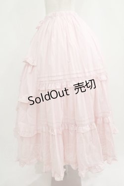 画像2: Chalmiere / クラシックコットンスカート M ピンク H-25-09-08-013-PU-SK-NS-ZH