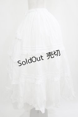 画像2: Chalmiere / クラシックコットンスカート M オフ H-25-09-08-015-PU-SK-NS-ZH