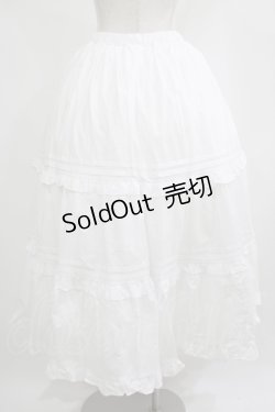 画像3: Chalmiere / クラシックコットンスカート M オフ H-25-09-08-015-PU-SK-NS-ZH