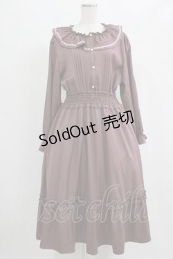 画像1: m petit by misako / AOK*フリルカラータックワンピース 4L 濃桃 H-25-09-08-017-LO-OP-NS-ZH