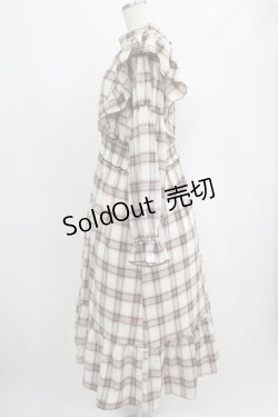 画像2: melume / makiコラボ/チェックワンピース 4L ブラウン H-25-09-08-020-GO-TO-NS-ZH