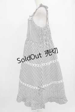 画像2: Cherirulu Chocola / ハシゴレースジャンパースカート 4L ブラック H-25-09-08-021-GO-OP-NS-ZH