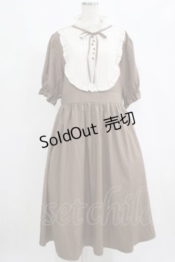 画像1: m petit by misako / ナシジムジキリカエワンピース 4L ブラウン H-25-09-08-023-LO-OP-NS-ZH