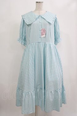 画像1: m petit by misako / AOKデシンギンガムOP 4L サックス H-25-09-08-025-LO-OP-NS-ZH