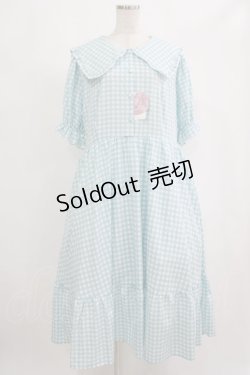 画像1: m petit by misako / AOKデシンギンガムOP 4L サックス H-25-09-08-025-LO-OP-NS-ZH