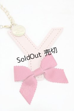 画像2: Maison de FLEUR / イニシャルリボンチャーム  ライトピンク H-25-09-09-1004-LO-ZA-NS-ZH