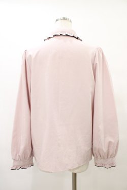 画像2: NOEMIE / フリルリボンブラウス M ピンク H-25-09-09-1045-0-BL-NS-ZH